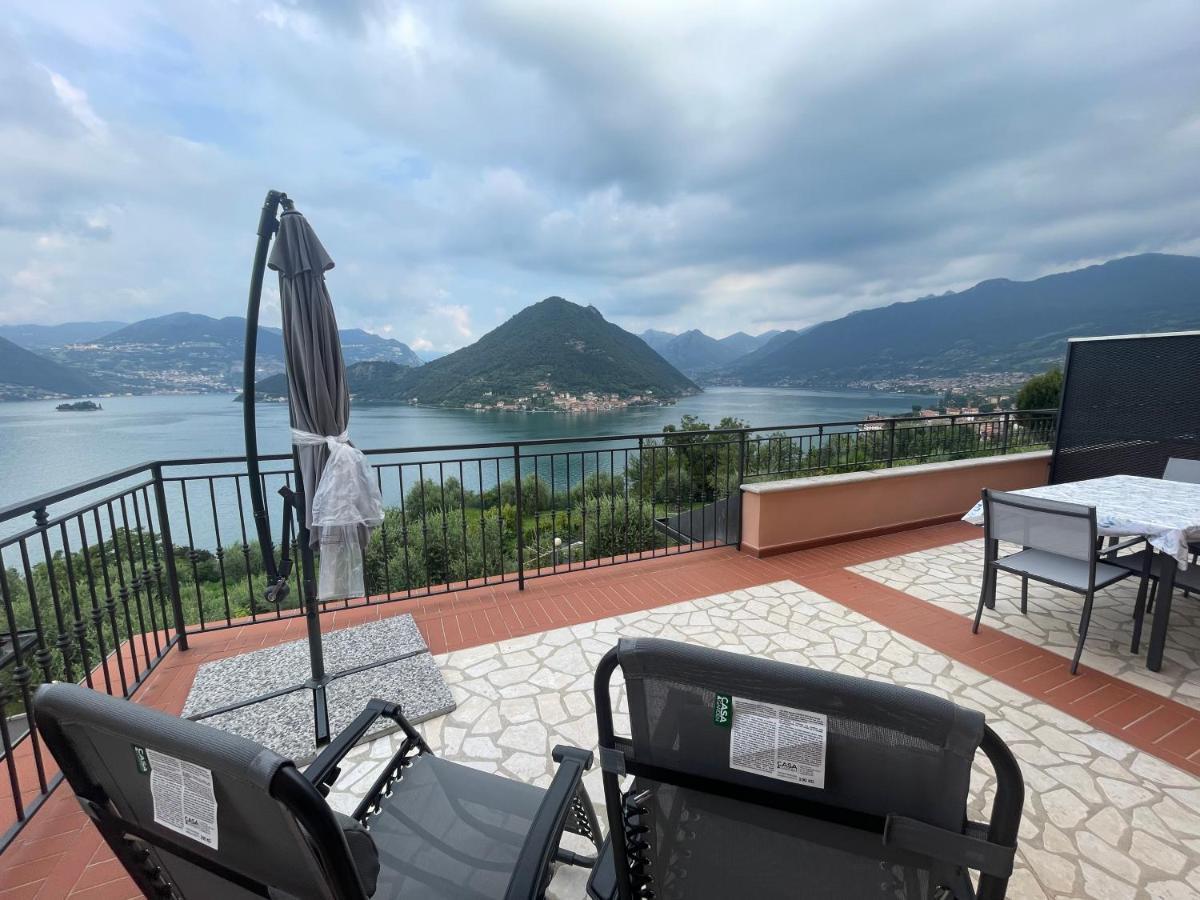 Appartamento Vista Lago D'Iseo Sulzano Dış mekan fotoğraf